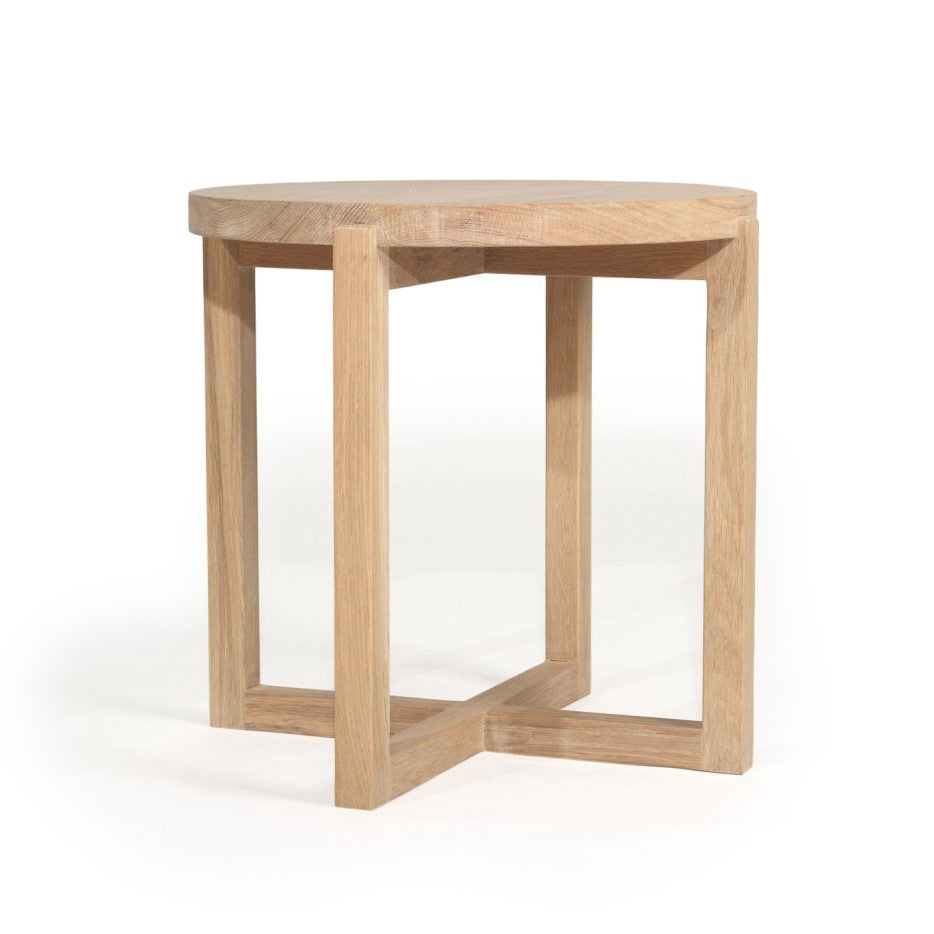Clover American Oak Side Table – 0.5m