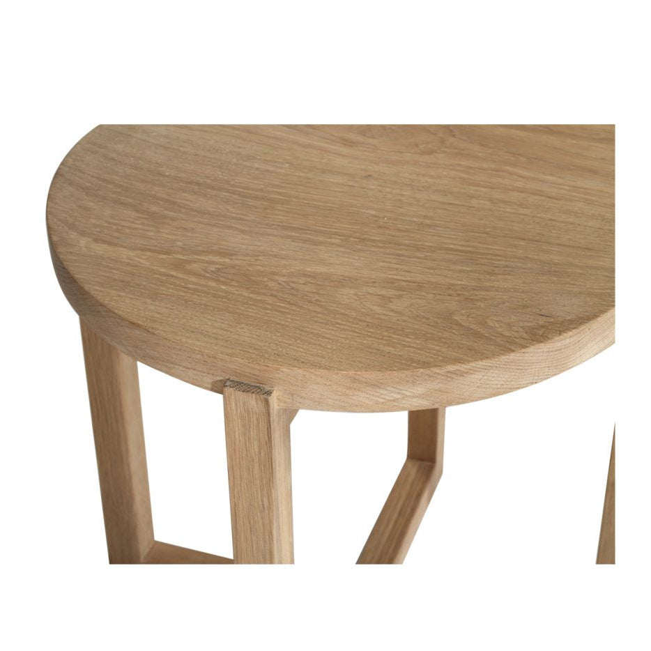 Clover American Oak Side Table – 0.5m