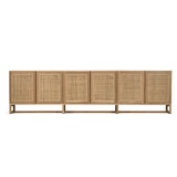 Clover American Oak Six Door Sideboard – Natural – 0.8m