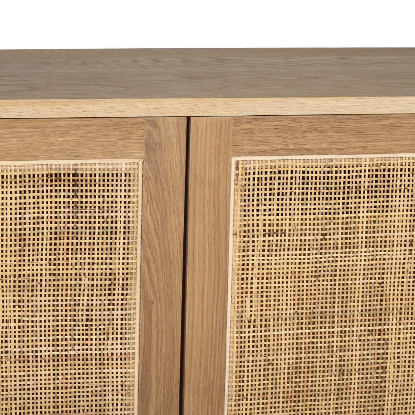 Clover American Oak Six Door Sideboard – Natural – 0.8m