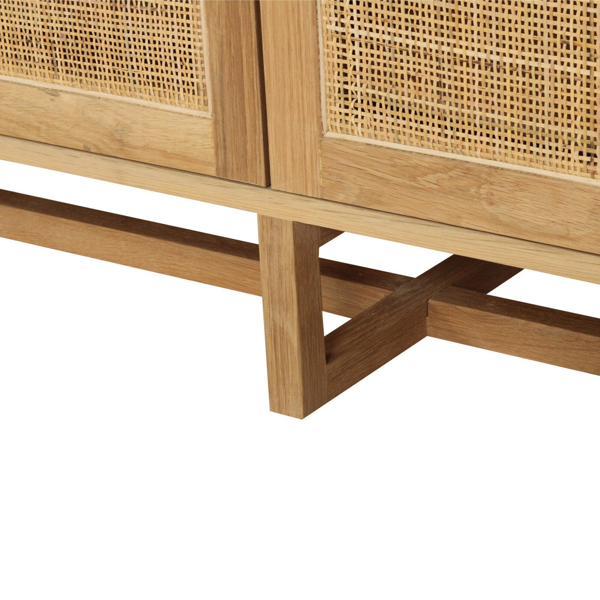 Clover American Oak Six Door Sideboard – Natural – 0.8m