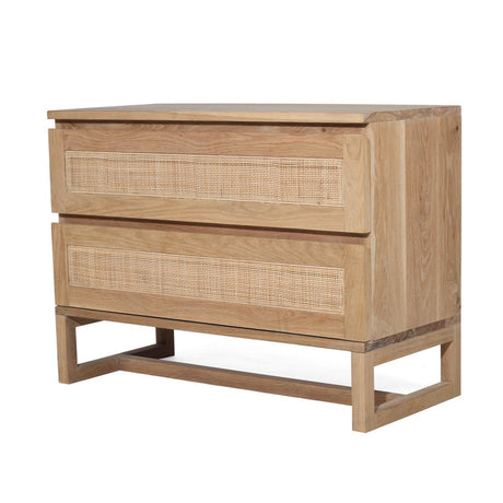 Clover Bedside American Oak Table - 0.9m
