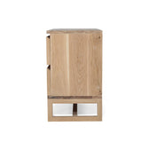 Clover Bedside American Oak Table - 0.9m