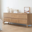 Clover Chest Of American Oak Drawers - 6 Drawers - 1.8m