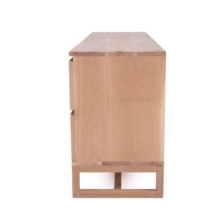 Clover Chest Of American Oak Drawers - 6 Drawers - 1.8m