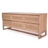 Clover Chest Of American Oak Drawers - 6 Drawers - 1.8m