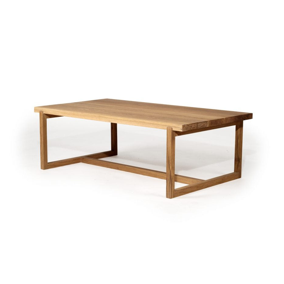 Clover Rectangle American Oak Coffee Table- 1.3m