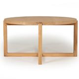 Clover Round American Oak Coffee Table - 0.8m
