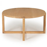 Clover Round American Oak Coffee Table - 0.8m
