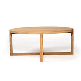 Clover Round American Oak Coffee Table  - 1.0m