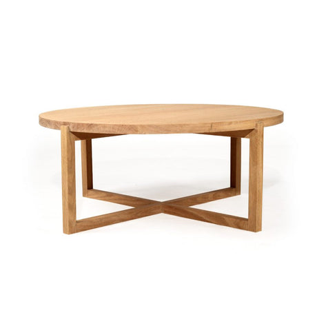 Clover Round American Oak Coffee Table  - 1.0m