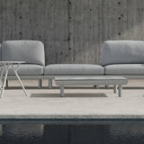 Colwood Outdoor Rope Armless Chair in Light Grey