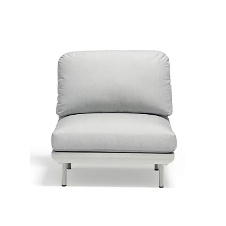 Colwood Outdoor Rope Armless Chair in Light Grey