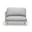 Colwood Outdoor Rope End Chair with Right Arm in Light Grey