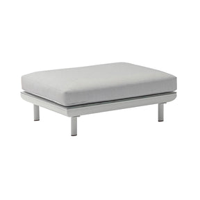 Colwood Outdoor Rope Ottoman in Light Grey