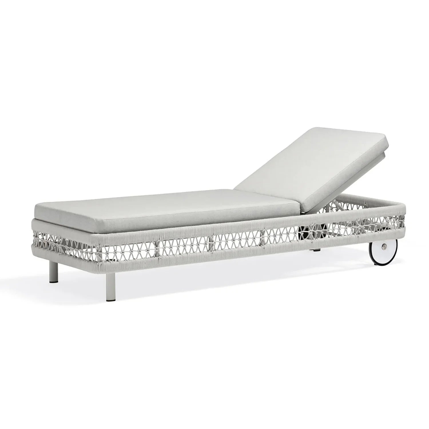 Colwood Outdoor Rope Sun Lounger Light Grey