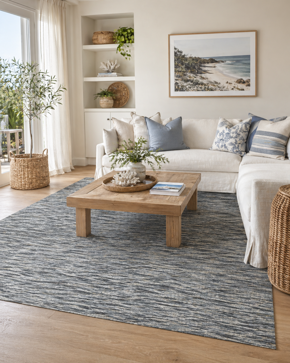 Copacabana Geometric Stone Wool Rug