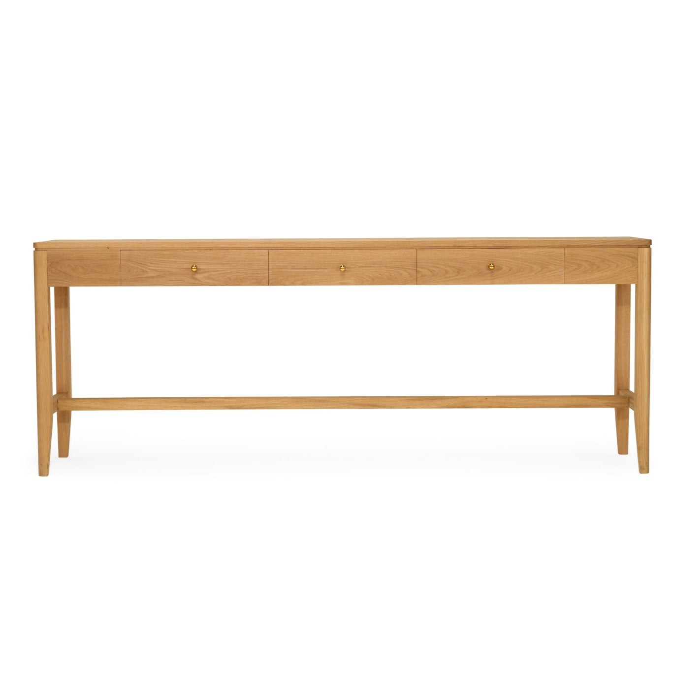 Cora American Oak Console Table – 3 Drawer - 2.1m