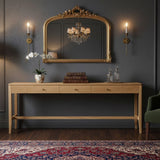 Cora American Oak Console Table – 3 Drawer - 2.1m