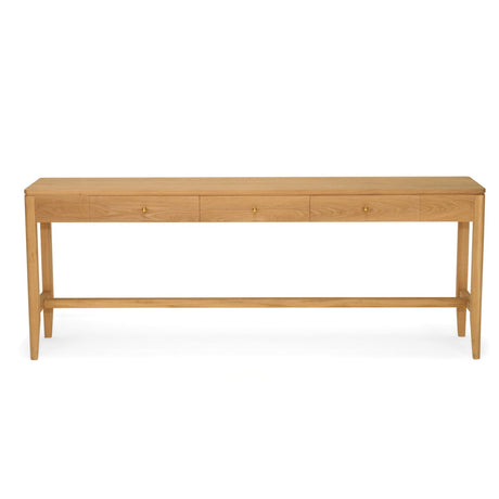 Cora American Oak Console Table – 3 Drawer - 2.1m