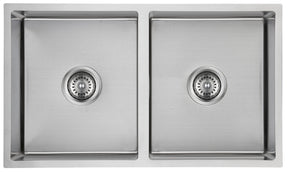 Cora Double Bowl Undermount Sink 93 degree 750mm Stainless Steel