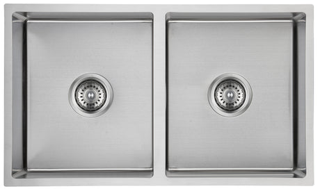 Cora Double Bowl Undermount Sink 93 degree 750mm Stainless Steel