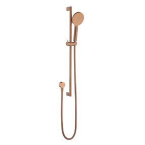 Cora Round Sliding Shower Set Brushde Copper