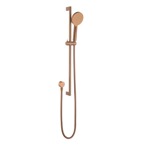 Cora Round Sliding Shower Set Brushde Copper