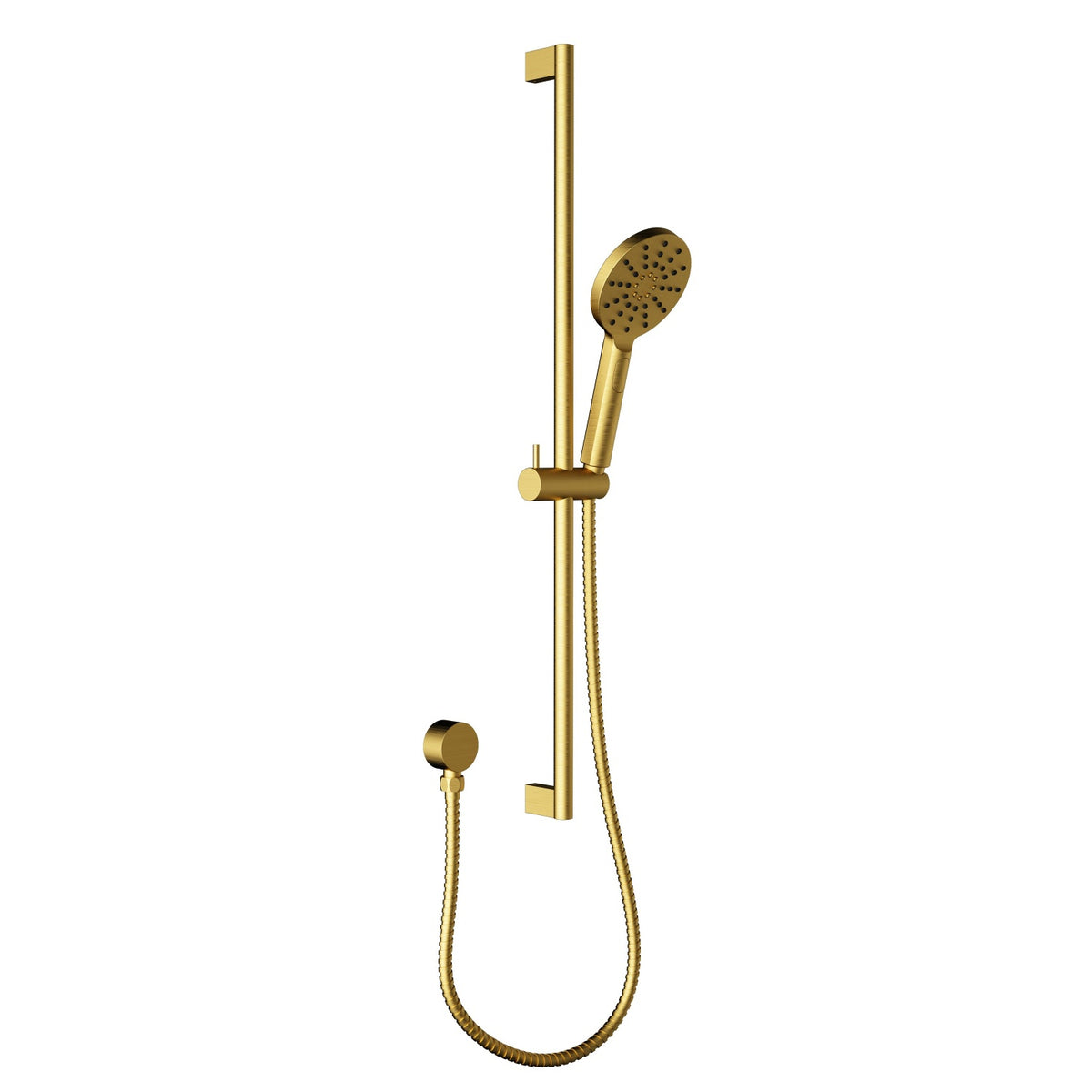 Cora Round Sliding Shower Set   Brushed Gold