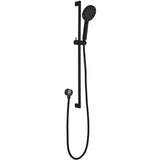Cora Round Sliding Shower Set  Matte Black
