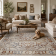 Cordelia Medalion Beige Multi Rug