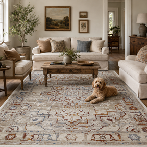 Cordelia Medalion Beige Multi Rug