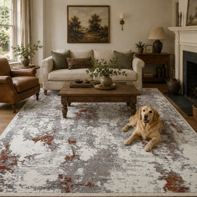 Cordelia One Modern Grey Terracotta Rug