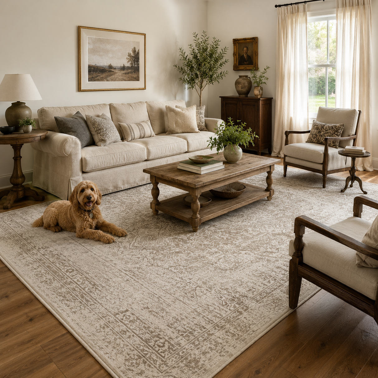Cordelia Traditional Beige Rug