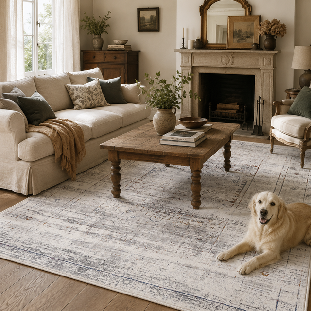 Cordelia Traditional Grey Multi Rug