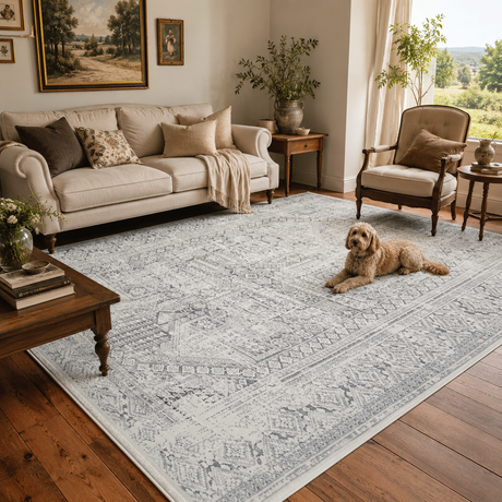 Cordelia Traditional Grey Rug