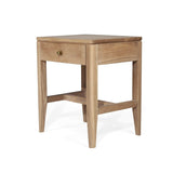 Corinne American Oak  Bedside Table - 0.65m