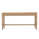 Corinne American Oak Console Table - 0.8m