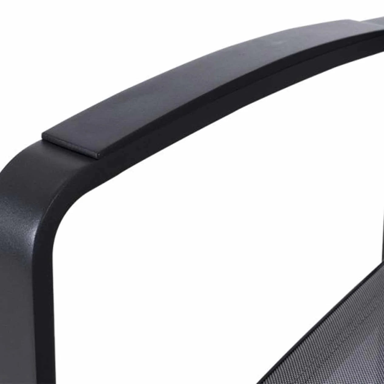 Cosmo Outdoor Aluminium Dining Chair with Cast Aluminium Arm in Charcoal/White