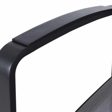 Cosmo Outdoor Aluminium Dining Chair with Cast Aluminium Arm in Charcoal/White