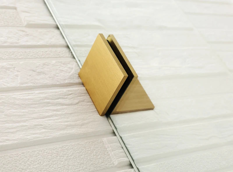 COVEY Wall To Wall L-Shape Square Frameless Pivot Hinge Door Shower Screen