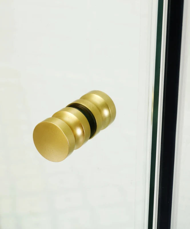 COVEY Wall To Wall L-Shape Square Frameless Pivot Hinge Door Shower Screen