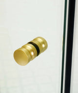 COVEY Wall To Wall L-Shape Square Frameless Pivot Hinge Door Shower Screen