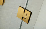 COVEY Wall To Wall L-Shape Square Frameless Pivot Hinge Door Shower Screen