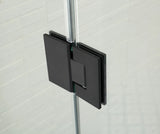COVEY Wall To Wall L-Shape Square Frameless Pivot Hinge Door Shower Screen