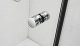 COVEY Wall To Wall L-Shape Square Frameless Pivot Hinge Door Shower Screen