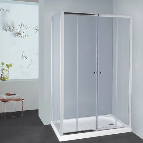 Covey Semi-Framed Double Horizontal Sliding Door Shower Screen