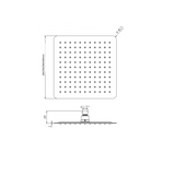 Cresta Shower Head - 200mm