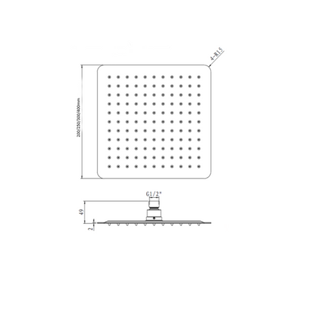 Cresta Shower Head - 200mm