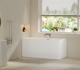 Crete Free Standing Bathtub With Overflow 1300mm